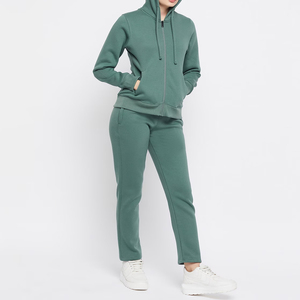 Ensemble de survêtement d'hiver personnalisé pour femme, nouvelle collection, coupe ajustée, chemise à manches régulières, respirant, écologique, 100 % coton, grandes tailles - Product Image 5