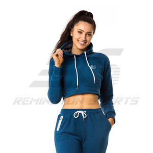 เสื้อครอปสตรีสไตล์ใหม่ราคาถูกเสื้อครอปผ้าฝ้ายขนาดใหญ่ปรับแต่งโลโก้ได้ตามต้องการ - Product Image 5