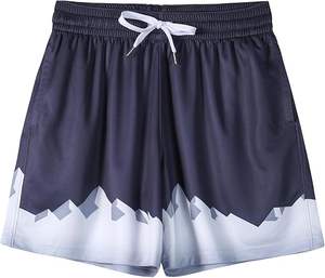 Ensembles de shorts de basket-ball unisexe surdimensionnés imprimés de logo personnalisé Shorts de sport décontractés respirants à séchage rapide pour la peau - Product Image 1