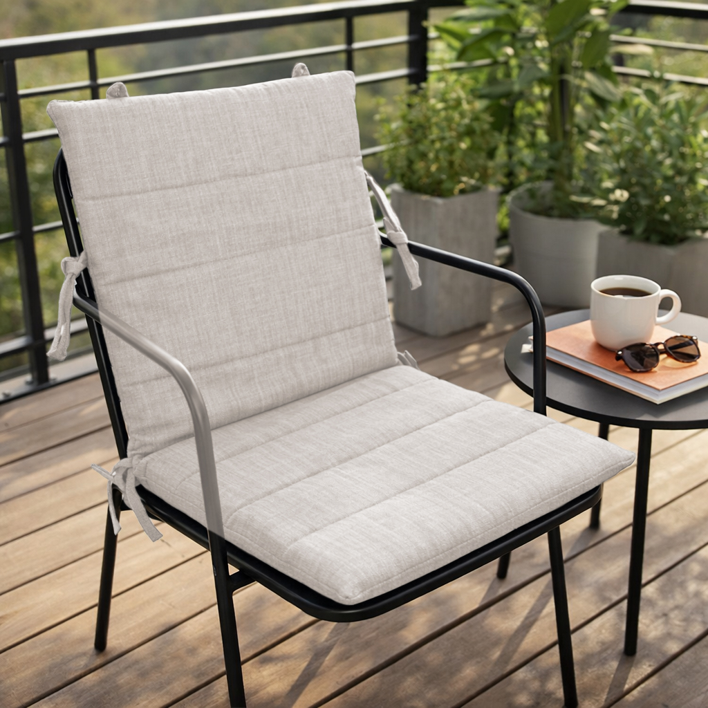 Plain light beige thick fabric