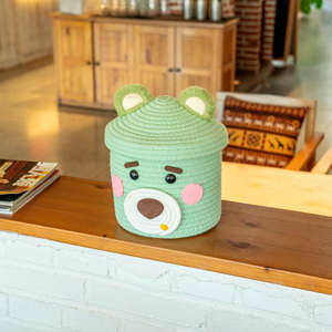 Cesta de Almacenamiento Cubierta con Cuerda de Algodón, Organizador de Escritorio para el Hogar, para Cosméticos, Refrigerios, Artículos Diversos, Cestas y Contenedores de Tela - Product Image 1