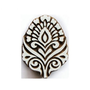 Indian Handmade Hand Carved Fabric <b>Printing</b> Block Decorative DIY Wooden Block Print <b>Stamps</b> - Product Image 1