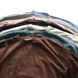 Sudadera Personalizada 100% Algodón con Cuello Redondo, Estilo Vintage Lavado Ácido, Sudadera Holgada Lisa para Hombre - Product Image 1