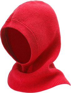 Bonnet tricoté d'hiver de style Y2K pour femmes avec capuche et écharpe coupe-vent 100% accessoires d'hiver à enfiler en polyester - Product Image 2