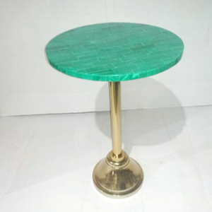 Marble top <b>table</b> <b>gold</b> metal base marble <b>side</b> <b>table</b> contemporary marble furniture home decor designer marble <b>table</b> Use in indoor - Product Image 1
