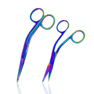 Tijeras para vendajes con revestimiento de plasma de titanio multicolor arcoíris, tijeras para vendajes de acero inoxidable, sostenibles de INNOVAMED - Product Image 1