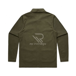 Chaqueta de lona encerada para hombre, diseño personalizado, forro liso, estilo Coach, chaqueta de trabajo de diseñador - Product Image 2
