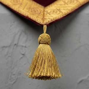 Vestimenta Litúrgica de Terciopelo Granate para Iglesia Ortodoxa, Nabedrennik con Bordado de Lingotes de Oro, Palitsa, Accesorio Litúrgico, Venta al por Mayor - Product Image 3