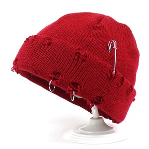 Amarillo mostaza Unisex de moda al por mayor logotipo personalizado invierno cálido gorro desgastado gorro - Product Image 3
