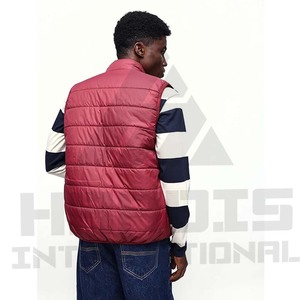 2025 nouveau Design meilleur prix hommes doudoune vêtements de rue hommes élégants doudoune demi manches hommes doudoune veste - Product Image 2