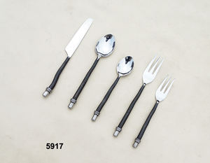 Couteaux à fromage en acier inoxydable avec manche en laiton à motif gaufré - Product Image 3