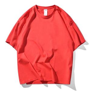 100% coton col rond T-Shirt pour hommes OEM doux respirant à manches courtes grande taille coupe ample avec motif imprimé - Product Image 3