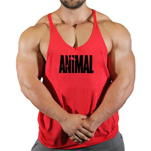 Débardeur d'entraînement Muscle Fit Gym Chemise sans manches pour hommes Gilet d'entraînement en coton Stringer de musculation Fitness - Product Image 5