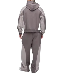 Conjunto de chándal de jogging de fabricante OEM, conjunto de chándal ajustado, Sudadera con capucha, bordado desgastado de gran tamaño, ropa informal transpirable - Product Image 2