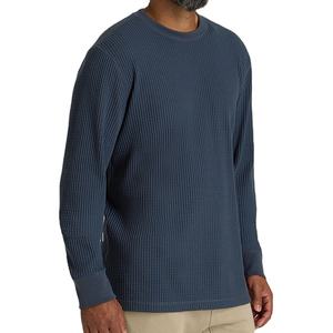 Camiseta estampada de manga larga de algodón 2025 holgada para hombre 100% mangas completas lisas con diseño único - Product Image 2