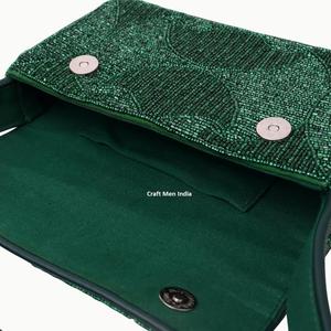 Bolsos de Noche con Cuentas Bordadas Personalizadas, Diseño Único, Étnicos, Hechos a Mano, con Cuentas de Semillas, para Eventos Formales - Product Image 3