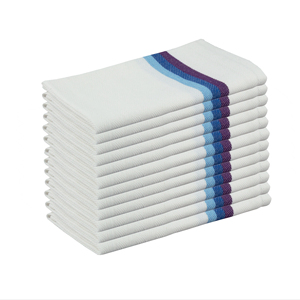 Toalla de cocina tejida con hueso de arenque de algodón reciclado Característica de secado rápido - Product Image 1