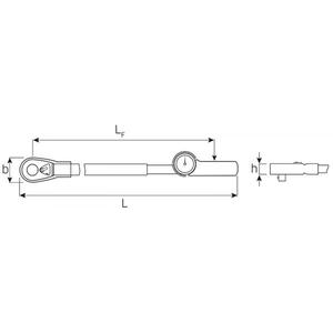 Clé dynamométrique Stahlwille MANOSKOP 71 avec jauge à cadran et cliquet fixé à vie - Product Image 2