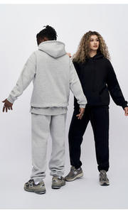 Ensemble de survêtements de survêtement de survêtement en polyester 100% léger unisexe avec logo personnalisé en gros - Product Image 3