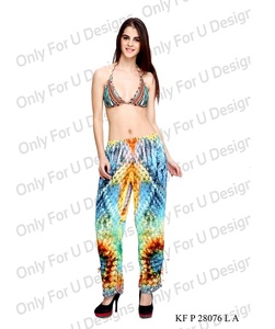 Femmes 2025 nouvelle mode imprimé coupe ample pantalon taille moyenne confort porter pour printemps été tenues quotidiennes - Product Image 3