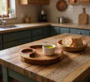 Plaque ronde en bois - Product Image 4