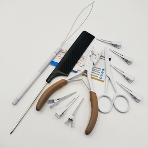 Kit d'outils pour extensions de cheveux tout-en-un, pince à micro-perles à 2 trous et pince à anneaux nano - Product Image 4