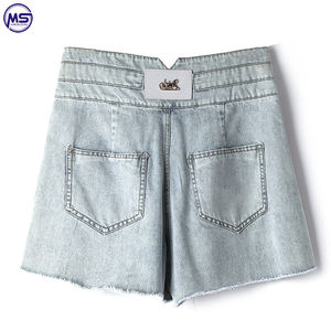 Premium 2025 Women Cotton Material <b>Short</b> Length Mid Waist Light Weight Women <b>Denim</b> <b>Shorts</b> - Product Image 2
