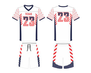 Conjuntos de Uniformes de Fútbol Americano 7V7 Sublimados y Transpirables con Nombres y Números de Equipo Personalizados - Product Image 6