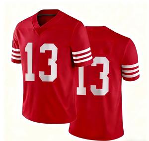 Jersey de Práctica de Fútbol Americano Unisex Personalizado de Alta Calidad, Transpirable, Talla Grande, Manga Corta - Product Image 6