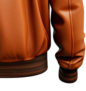 Chaquetas de cuero negro de alta calidad de invierno para hombres Diseño personalizado Múltiples bolsillos Stand Collar al aire libre - Product Image 6