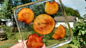 Sous-verres carrés en bois et résine de qualité supérieure, couleurs personnalisables, fabrication artisanale, protection de table pour la maison et le bureau - Product Image 2