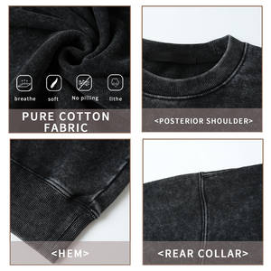 Sweatshirts et sweats à capuche décontractés pour femmes 100% coton doux et respirant avec logo personnalisé anti-boulochage vêtements de tous les jours - Product Image 3