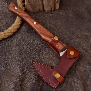 Costume Handmade Full tang forged carbon steel <b>axe</b> with rose wood Handle shaft - viking <b>axe</b> Gift for Him. - Product Image 2