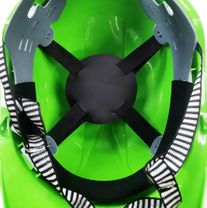 Casque de sécurité ABS YY-102 LOKTAR, design à fentes, 6 points de suspension, certifié CE EN397, casque de travail industriel jaune - Product Image 3