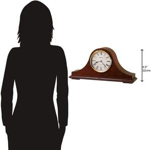 Adiba Home Decor Handmade Windsor Cherry <b>Mantel</b>-<b>Clocks</b> Modern Design Nautical Style Polished <b>Wood</b> Customizable Size Wall Hanging - Product Image 3