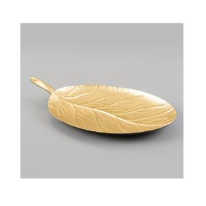 Bandeja DE SERVICIO DE METAL personalizable con diseño de hojas decorativas para uso en restaurantes de hoteles en el hogar-Marca ASWAN con certificación CE - Product Image 5