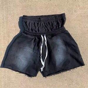 Baggy surdimensionné en coton personnalisé de haute qualité Short de jogging d'été rayé à double taille pour hommes - Product Image 1