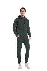Sudaderas con capucha con logotipo impreso personalizado para correr, chándal de invierno para hombre, ropa deportiva de entrenamiento de gimnasio al por mayor - Product Image 2