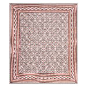 Orange <b>Floral</b> Cotton <b>Bed</b> <b>Sheets</b> with 2 Pillow Covers (3 Pieces) - Product Image 4
