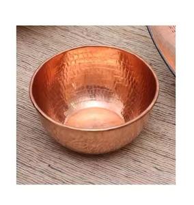 Handmade Eco-Friendly Durable Copper <b>Salad</b> <b>Serving</b> <b>Bowl</b> for Hotel Restaurant Kitchen Use Party Ready Unique Design - Product Image 3