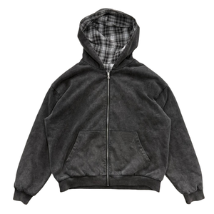 Sudaderas de Invierno al por Mayor de Alta Calidad, Personalizadas, de Gran Gramaje, Estilo Vintage, Desgastadas, Teñidas, Impermeables - Product Image 2