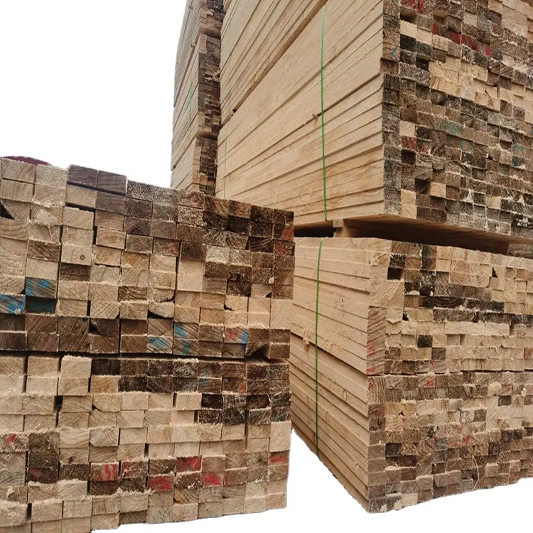 Factory direct wholesale pine wood lumber formaldehyde free thermowood pine beam and pillar Low Price