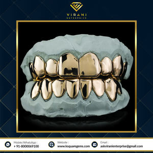 Grillz de dents luxueuses pour hommes et femmes Moissanite ronde et diamant clouté pour les gros acheteurs - Product Image 6