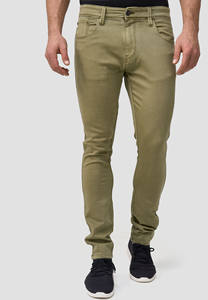 กางเกงยีนส์ทรงแบ็กกี้ผ้าเดนิมดิบจากโรงงาน ทรงสลิมฟิต ขาบานเล็กน้อย 15 ออนซ์ สไตล์ญี่ปุ่น - Product Image 3