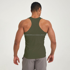 Camiseta sin Mangas de Compresión Deportiva Elástica de Secado Rápido Ajustada para Gimnasio, Fitness, Running, Camiseta Ajustada para Hombre, Camiseta de Canalé para Hombre - Product Image 1
