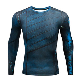 Camisetas de Compresión para Hombre al por Mayor, Deportivas, para Correr, Fitness, Gimnasio, Protección contra Rozaduras, Secado Rápido, Elásticas, Capa Base para Entrenamiento - Product Image 5