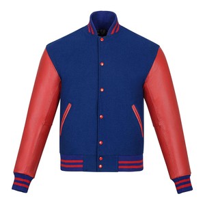 Chaqueta de béisbol con logotipo estampado personalizado GAF 100% poliéster satén deporte bordado parche diseño chaqueta de béisbol lisa - Product Image 4