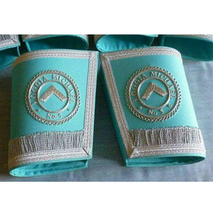 Gantelets à la main de la meilleure qualité manchettes brodées avec des insignes à franges cadeaux artisanat en métal manchettes franc-maçon utilisé qualité supérieure 2025 - Product Image 1