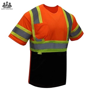 Camisetas de Trabajo de Alta Visibilidad para Hombre, Transpirables e Impermeables |   Ropa de Trabajo Resistente |   OEM al por Mayor - Product Image 3