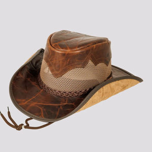 Sombrero de Cuero Vacuno Unisex de Último Diseño 2026, Sombreros de Vaquero de Cuero Genuino con Pelo, Transpirables para Uso Diario, Venta al por Mayor y Pedidos al por Mayor - Product Image 1